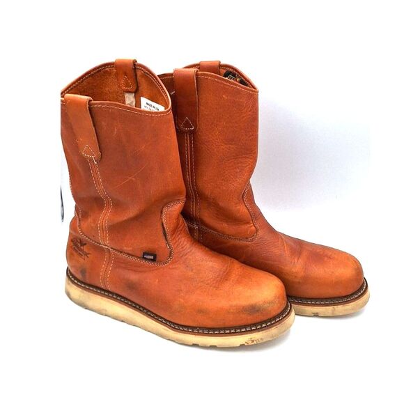 Mens Thorogood Work Boots Pre-Owned Steel Toe Size 12 EE - Picture 2 of 13